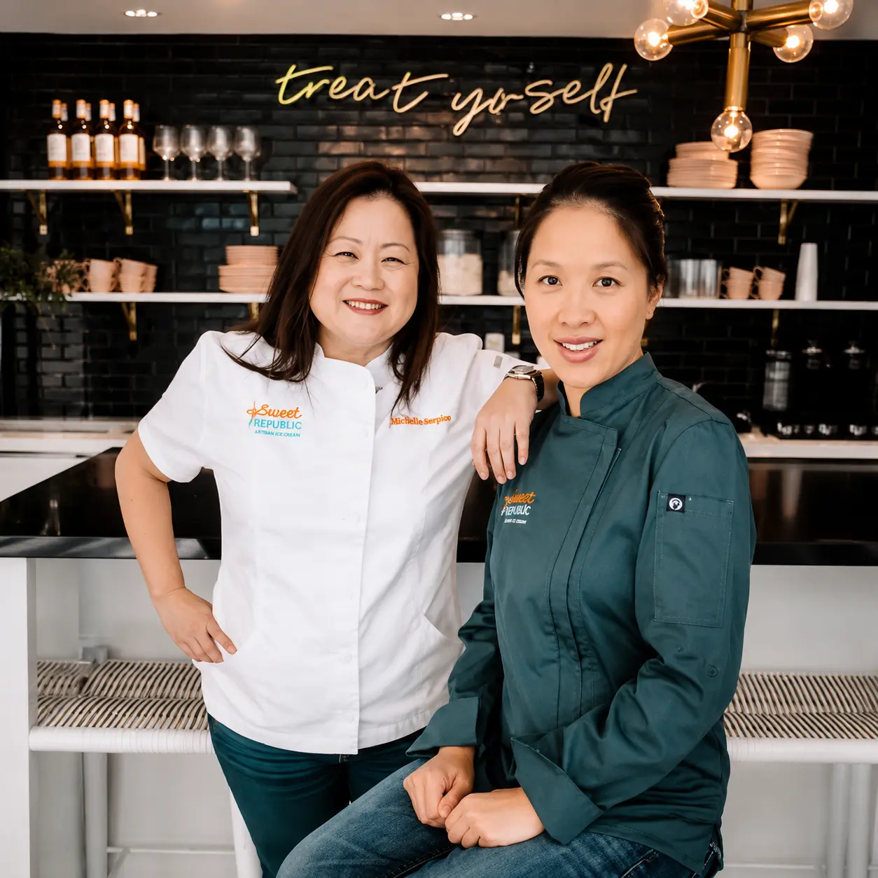 Sweet Republic founders Jan and Helen in their Arizona creamery