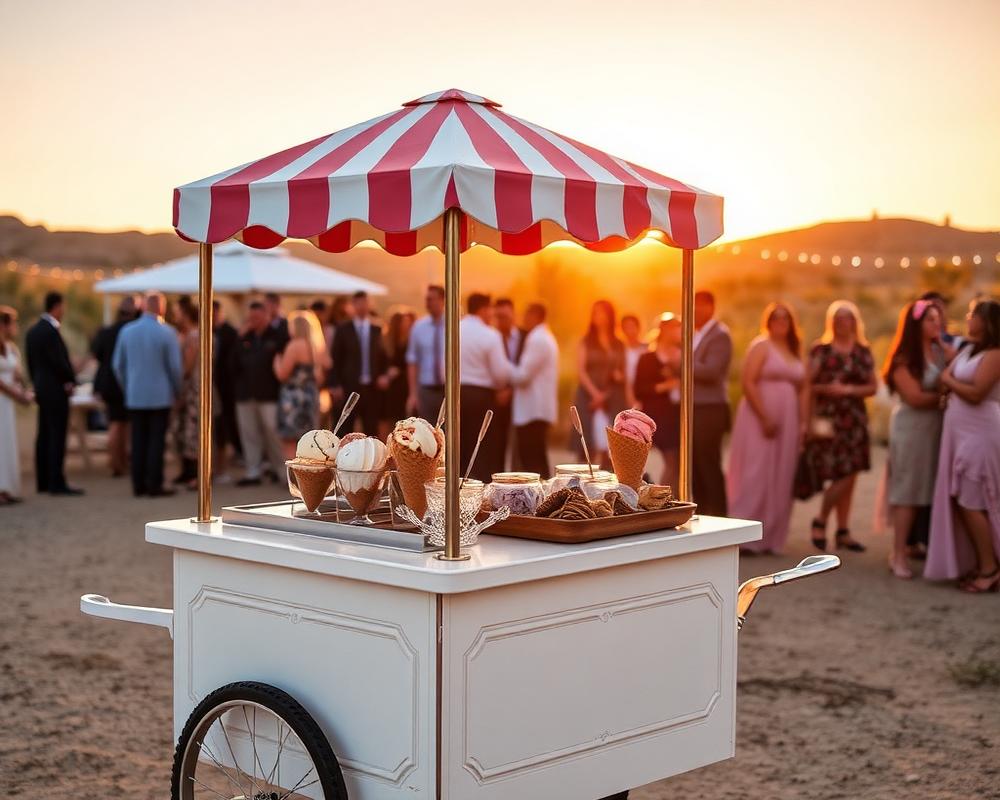 Sweet Republic scoop station set up at a Valley event