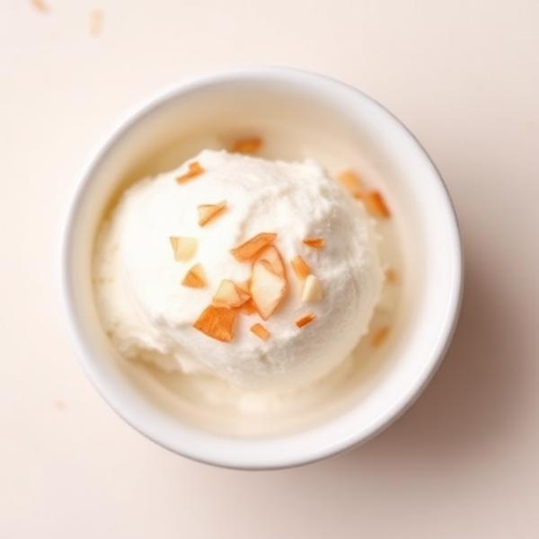 Coconut Sorbet ice cream scoop