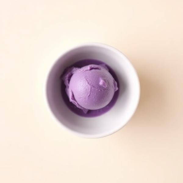 Ube ice cream scoop